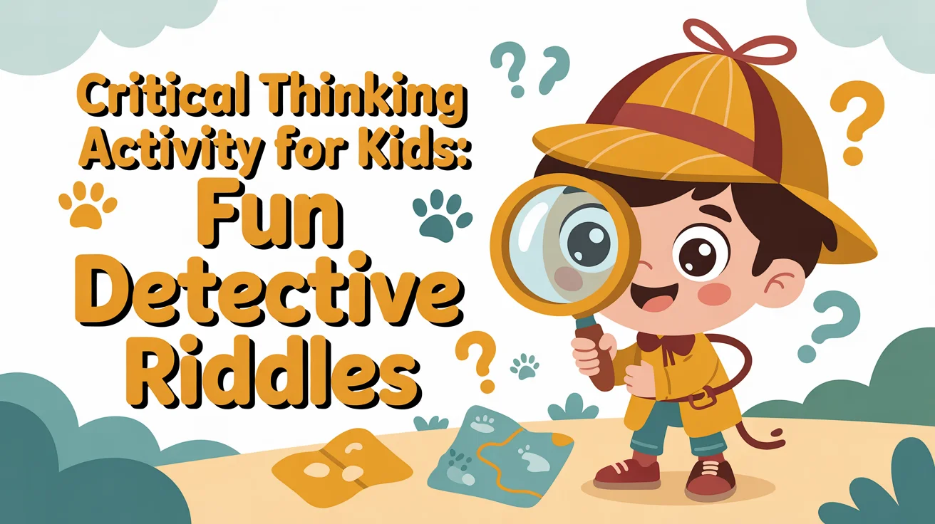 Critical Thinking Activity for Kids: Fun Detective Riddles